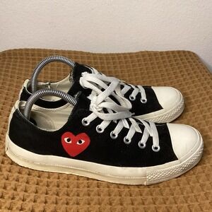 Converse x COMME des GARCONS PLAY Mens Sz 7.5 Chuck Low Black